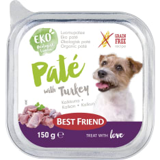 Best Friend luomu kalkkunapatee 150 g koiralle