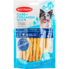 Best Friend Care+ kollageenipurutikku kana 12 cm 14 kpl 100 g koiran purutikku