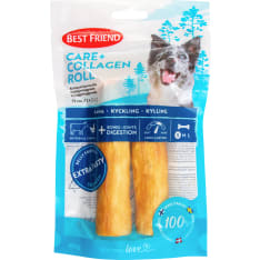 Best Friend Care+ kollageenipururulla kana 12 cm 2 kpl 100 g koiran pururulla