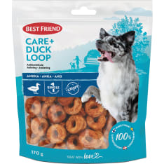 Best Friend Care+ ankkarinkula 170 g koiran herkku