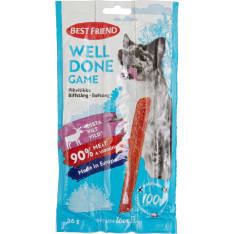 Best Friend Welldone riistapihvitikku 3-pack 36 g koiran herkku