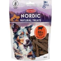 Best Friend Nordic Natural Treats härkä 100 g koiran herkku
