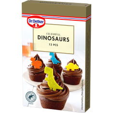 dr. Oetker Colorful Dinosaurs - koristekuot 12 kpl