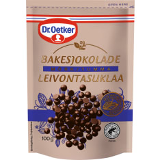 Dr. Oetker 100g Dark chocolate button for baking