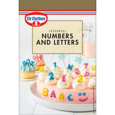 Dr. Oetker Colourful Numbers & Letters 48 g koristekuvio