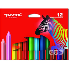 Penol Plastic crayons 12 kpl vahaliidut