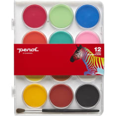 Penol Jumbo standard 12 väriä vesivärit