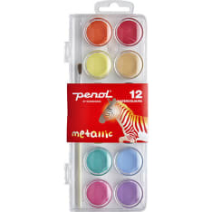 Penol Metallic 12 väriä vesivärit