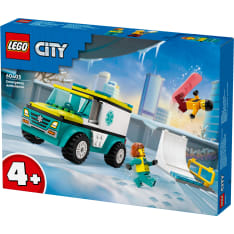 LEGO City Great Vehicles 60403 Ambulanssi ja lumilautailija