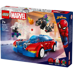 LEGO Super Heroes Marvel 76279 Spider-Manin kilpa-auto ja Venomin Vihreä Menninkäinen