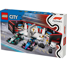 LEGO City Formula 1 60444 F1®-talli ja Mercedes-AMG‑ ja Alpine-autot