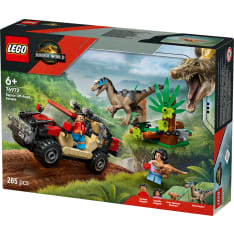 LEGO Jurassic World 76972 Raptor ja pako maastoautolla