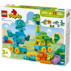 LEGO DUPLO Town 10451 Dinosauruksia pyörien päällä – 3in1-setti
