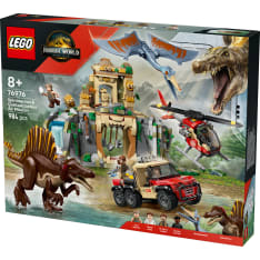 LEGO Jurassic World 76976 Spinosauruksen ja Quetzalcoatlusin pako lentäen