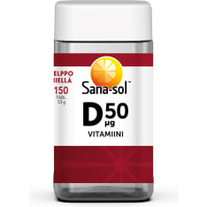 Sana-Sol vitamin D 50 µg 150 tabl. dietary supplement