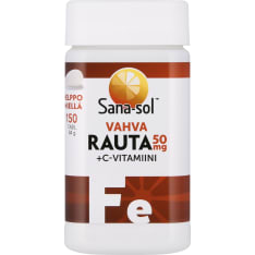 Sana-Sol Vahva Rauta+C-vitamiini 150 tabl. ravintolisä