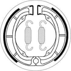 SBS 23-2016 Suzuki LT/TS rear brake shoes