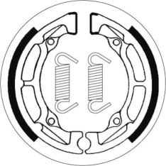 SBS 23-2020 Suzuki LT50/JR50 taakse jarrukengät