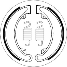 SBS 23-2024 Honda ATC/TRX/CB rear brake shoes