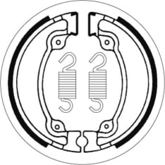SBS 23-2026 Honda CA/VT/XL rear brake shoes