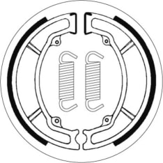 SBS 23-2034 Yamaha YFA/YFM/DT/RD brake shoes