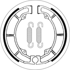 SBS 23-2038 Kawasaki KLF/EL/ER/GPZ/KLX brake shoes