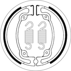 SBS 23-2042 Honda CR125/250/500 rear brake shoes