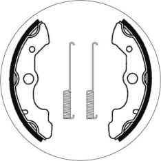 SBS 23-2045 Honda TRX350 front brake shoes