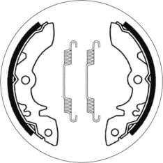 SBS 23-2051 Suzuki LT230/250/300/LT-F230 front brake shoes
