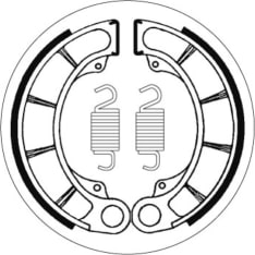 SBS 23-2059 Honda CB/CX/GL/VF/VT rear brake shoes