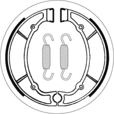 SBS 23-2063 Yamaha XV500/750/XZ550 rear brake shoes