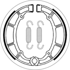 SBS 23-2065 Yamaha XJ/XV/XVS rear brake shoes