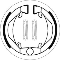 SBS 23-2074 Ktm 50 Adventure front/rear brake shoes
