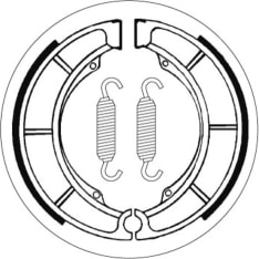 SBS 23-2098 Suzuki LT/GT rear brake shoes