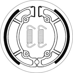 SBS 23-2102 Suzuki RM125 rear brake shoes