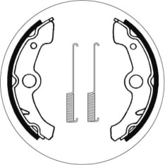SBS 23-2178 Yamaha YFM 350 front brake shoes