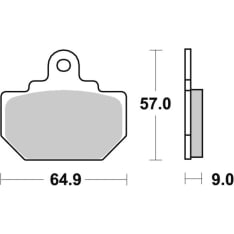 SBS 23-610LF Ceramic Honda FL350R/400R rear Brake pads