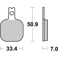 SBS 23-656RQ Carbon Tech Taakse jarrupalat