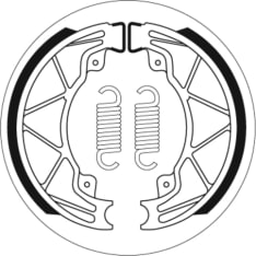 SBS 23-2205 Apr/Der/Gil/Pia rear brake shoes