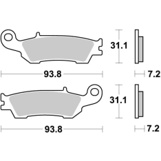 Sbs Brake Pads Sintered Offroad