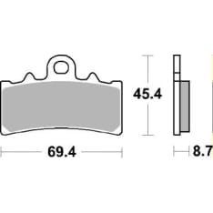 Sbs Brake Pads Sintered