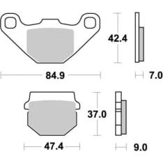 SBS 23-101HM HM Scooter Brake pads