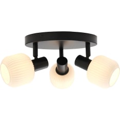 Nordlux Milford Mini 3-piece ceiling lamp black/opal