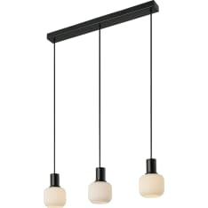 Nordlux Milford Mini 3-piece pendant lamp black/opal
