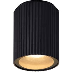 Nordlux Kyklop Ripple black ceiling light