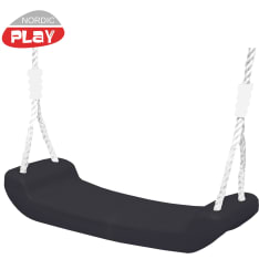 Nordic Play valkoinen köysi + musta keinuistuin