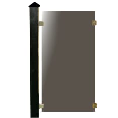 Hortus 1 x 50x100cm, 1 x tolppa, 1 x hattu lasinen puutarha-aita, puolikas jatkomoduuli