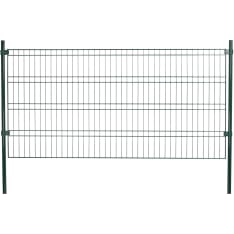Hortus 100 cm 8 moduulia sis. tarvikkeet vihreä metallipaneeliaita-setti
