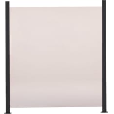 Hortus 100 x 100 cm, 6 moduulia (6 lasipaneelia ja 7 tolppaa) savulasi paneeliaitasetti