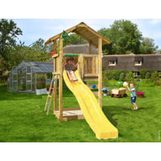 Jungle Gym Sierra, yellow slide, play tower
